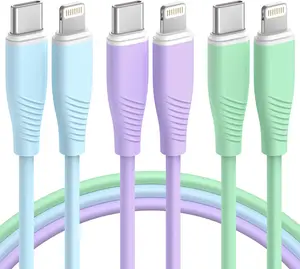 3 Pack 6 FT USB C to Lightning  MFi Certified  Charger Fast  Type C to Lightning  Fast  Cord Compatible with  14 13 12 11 X 8 Pro Max Plus and More