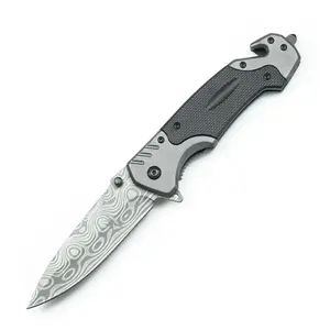 Multifunctional Folding Knife-Stainless steel material, portable multifunctional knife, equipped with window breaker, seat belt cutter, EDC tool, suitable for multiple scenarios
