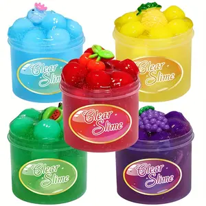 Butter Slime sponge Set Marshmallow Fruit Slime Super Soft Stretchy And Non-sticky Clay Light Plasticine Putty Playdough gift Toys Party Favors squishy Colorful Sensory Bundle
