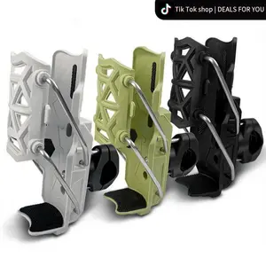 S-Class Self-Adjustable Cup Holder 360° Rotatable Auto-Lock Design Universal for Bikes Motorcycles & Scooters Mounts on Handlebars or Crash Bars Safe Hands-Free for All Your Rides