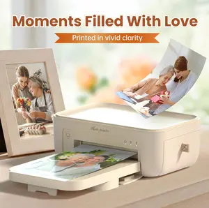 Hanin 4x6" Wireless Photo Printer, Dye-Sublimation Technology, Portable Picture Printer for Home, Valentine's Day Surprise, High-Quality Photo Printing for Travel & Party