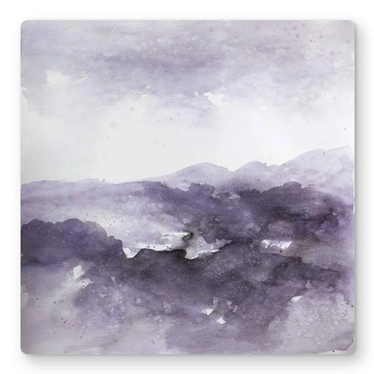 Begin Home Decor C1MP161613OBXI 16 x 16 in. Purple Cloud - Abstract Shapes Metal-Print Wall Art for Home Decor