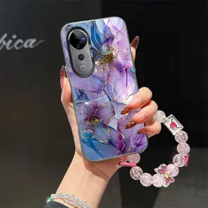 VIVO V40 5G flower suit bracelet phone Case For VIVO V40 5G with TPU Shock proof design perfect for popular