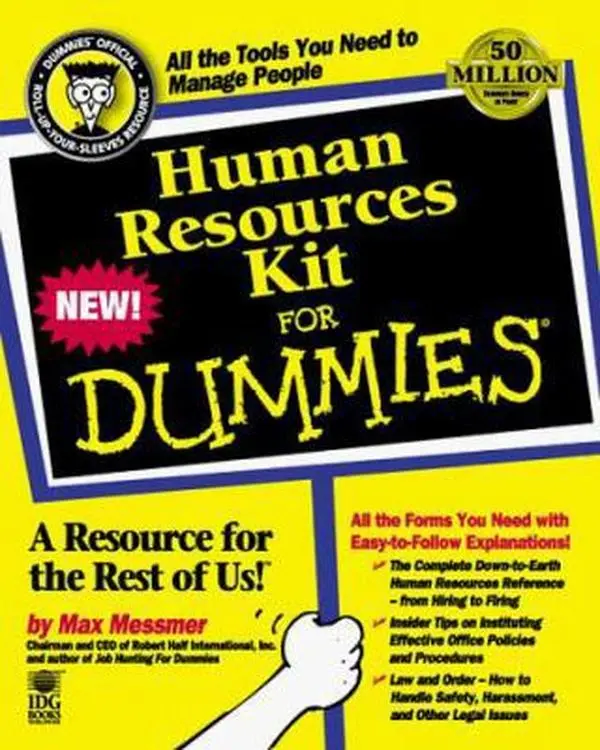 USED-Human Resources Kit For Dummies by Max Messmer (Paperback)