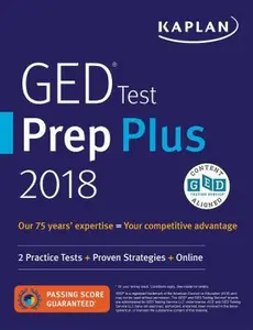 USED-GED Test Prep Plus 2018: 2 Practice Tests + Proven Strategies + Online (Kaplan Test Prep) by Caren Van Slyke (Paperback)
