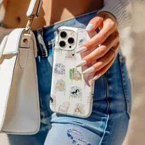 Whimsical Puppy Chair Phone Case, Cute Vintage Dog Pattern Artistic Cover Suitable for IPhone17 11 12 13 14 15 16 Pro Max Air Plus