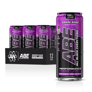 ABE Performance Energy Drink - Grape Soda - 12 Pack