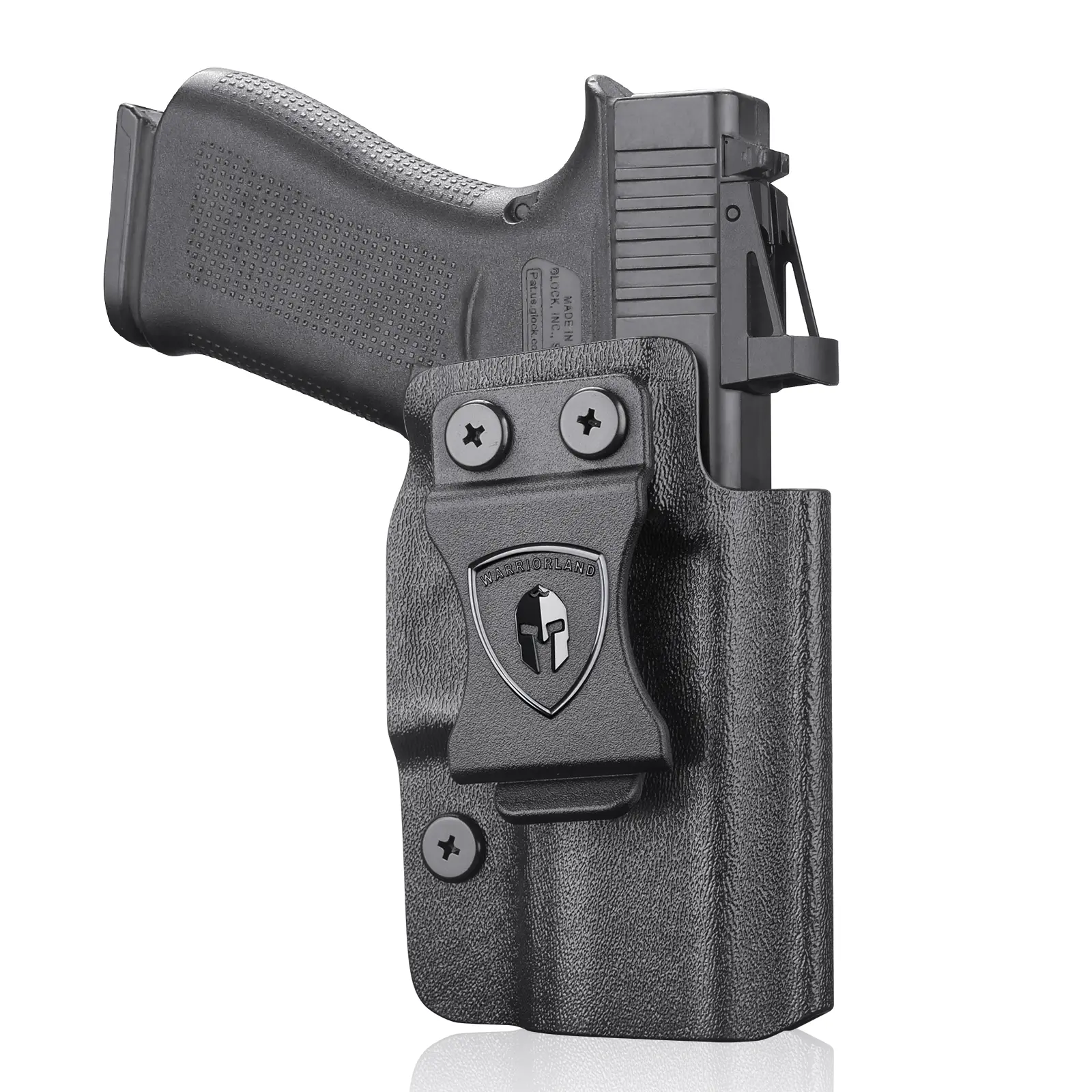 WARRIORLAND IWB Kydex Holster, Optic Cut & Adjustable Retention, Fits Glock 43X / 43X MOS / G43, Concealed Carry DealsforYouDays, Competition