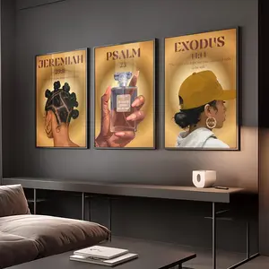 Set of 3 Christian Wall Art, Bible Verse Poster Unframed  s, Jeremiah , Psalm 3 Exodus , Scripture Poster Unframed  Set, Faith Home Decor