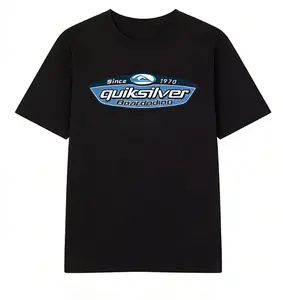 Vintage Quiksilver Since 1970 Surf Logo T-Shirt | 100% Cotton Retro Beach Surfing Tee