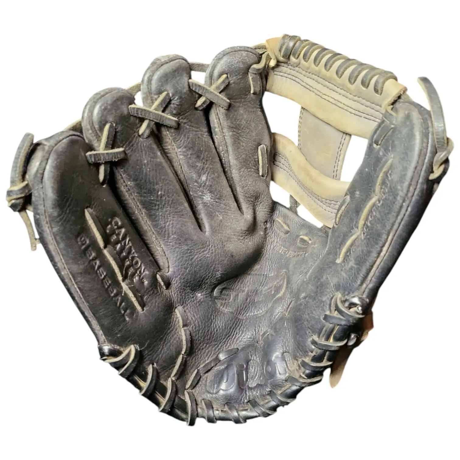 Wilson A0702 ST115 11 1/2" Baseball Glove LHT Left Hand Throw Black Nice Leather Classic Design for Traditional Players