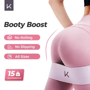 KEEP Fabric Resistance Bands for Legs and Butt, Fabric Exercise Loop Bands Yoga, Pilates, Rehab, Fitness and Home Workout, Strength Bands for Booty