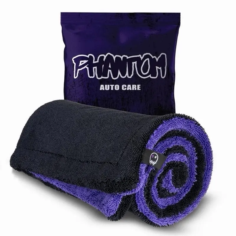 Phantom 1600 GSM Twisted-Loop Drying Towel – Ultra-Absorbent, Scratch-Free Microfiber That Dries Your Car in One Pass (24”x36”)