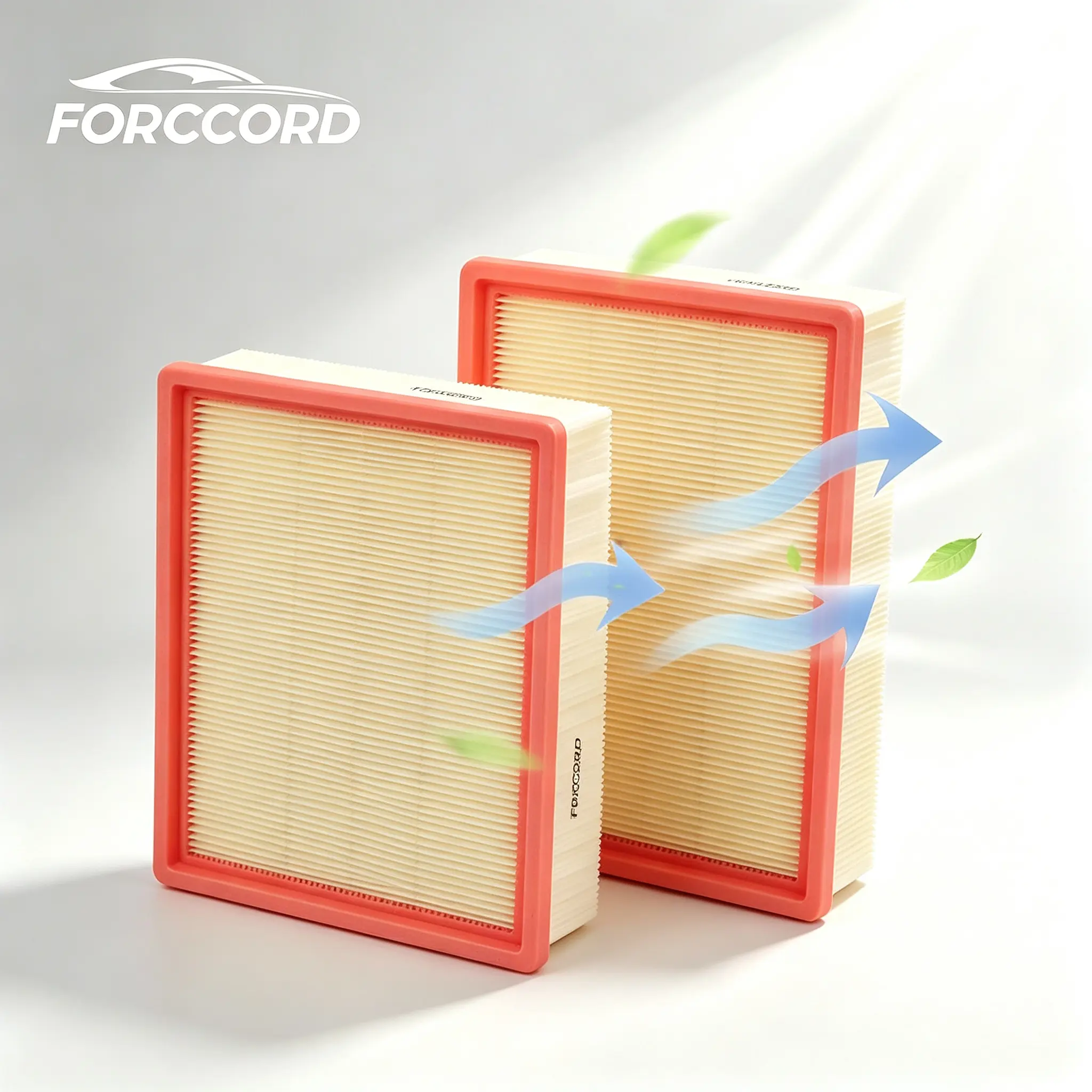 FORCCORD Engine Air Filter Set Compatible with Nissan Pathfinder 2021-2026 & Infiniti QX60 2022-2026 3.5L, 2-Pack Replacement Filters