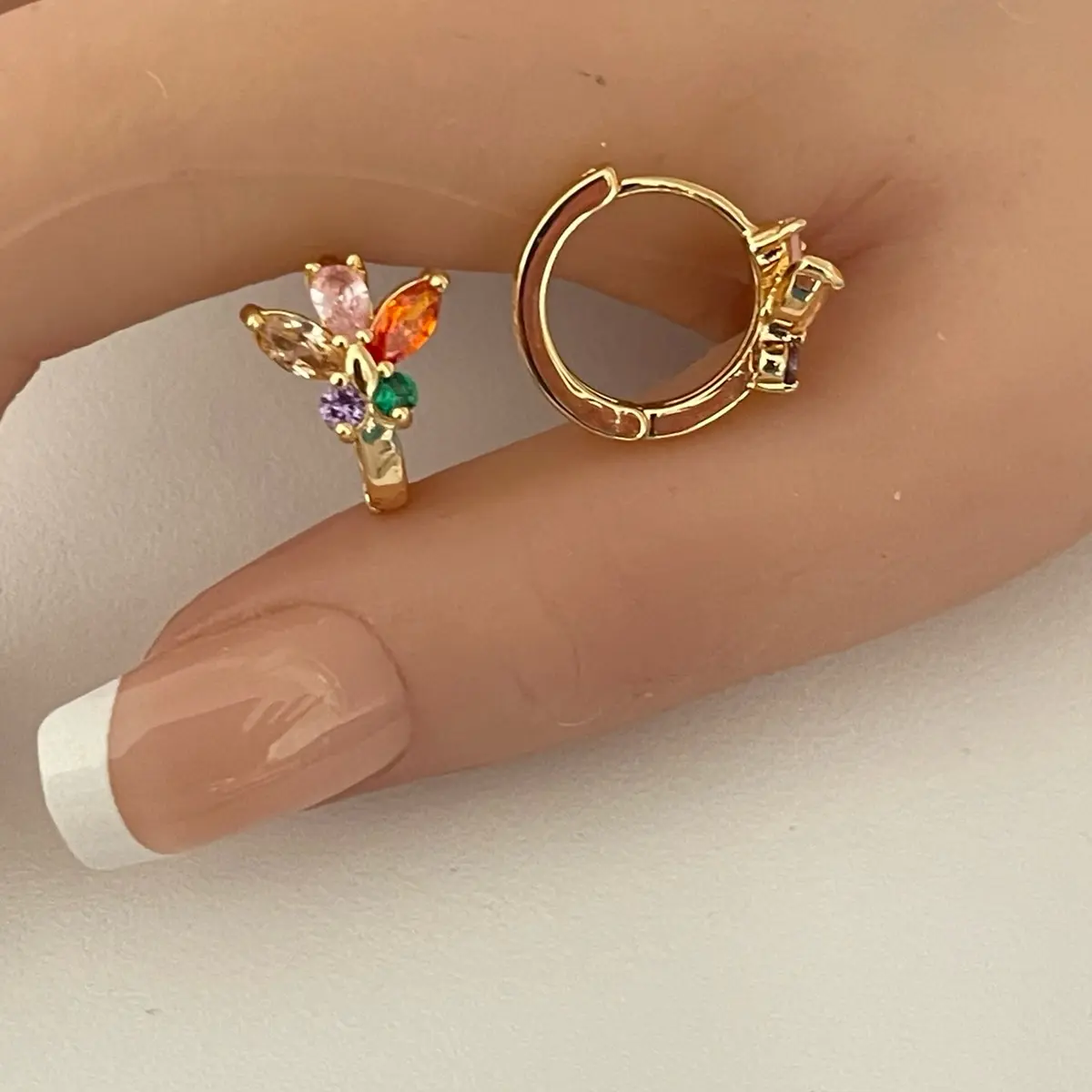 18k Gold Plated Huggie Earrings