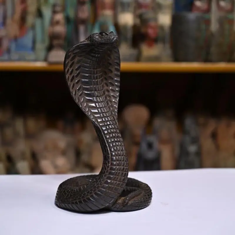 WILLOW TREE Cobra Statue Decoration, Resin Craft Gift, Home Decoration Collectible, Indoor Table Decoration Suitable for Holidays, Decorative Sculptures