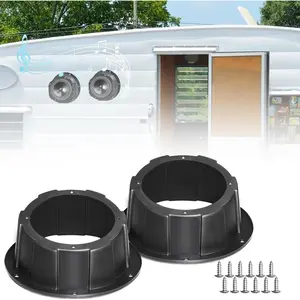 2 count Speaker Pods for 6.5 Inch Speakers Universal Angled Surface Mount Speaker Boxes Enclosures for RVs, UTVs, Trunks, , Golf Carts, ATVs, Doors, Pre-Drilled Holes