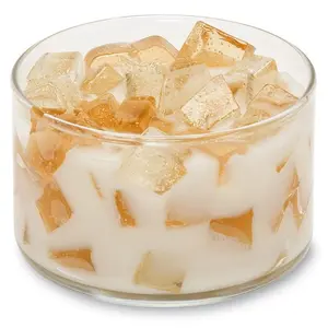 212 MAIN Cinnabun (Cinnamon Roll) Aroma Fragrance Candle, 9.5 oz Stained Creamy Glass 2-Wick Bowl, Home Decoration Centerpiece for Festive Gifting