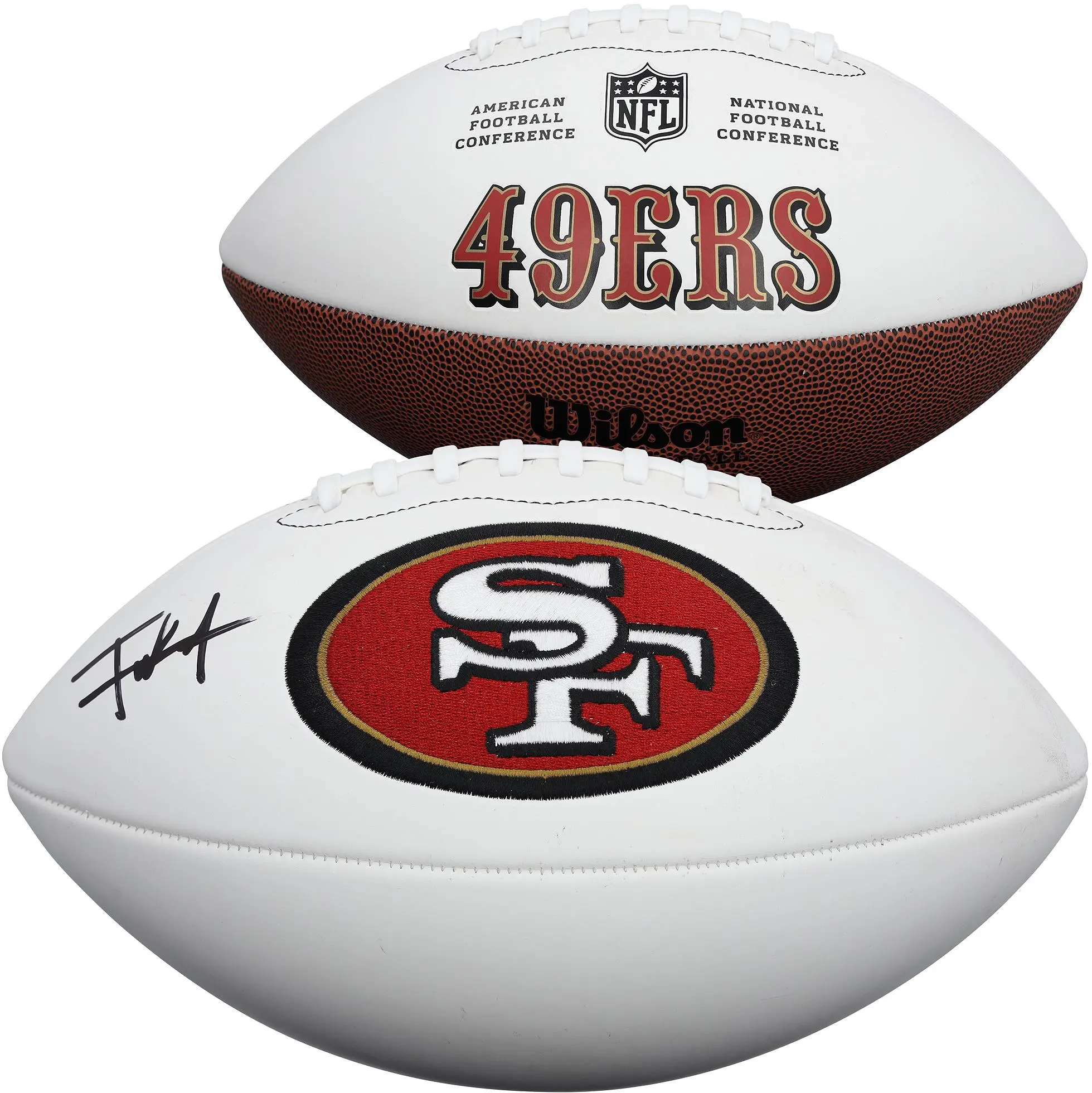Frank Gore San Francisco 49ers Autographed Wilson White Panel Football - Fanatics Authentic Certified