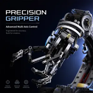 Programmable RC Tracked Mechanical Arm, DIY Building Blocks Robot, Educational Creative Gift for Kids & Boys