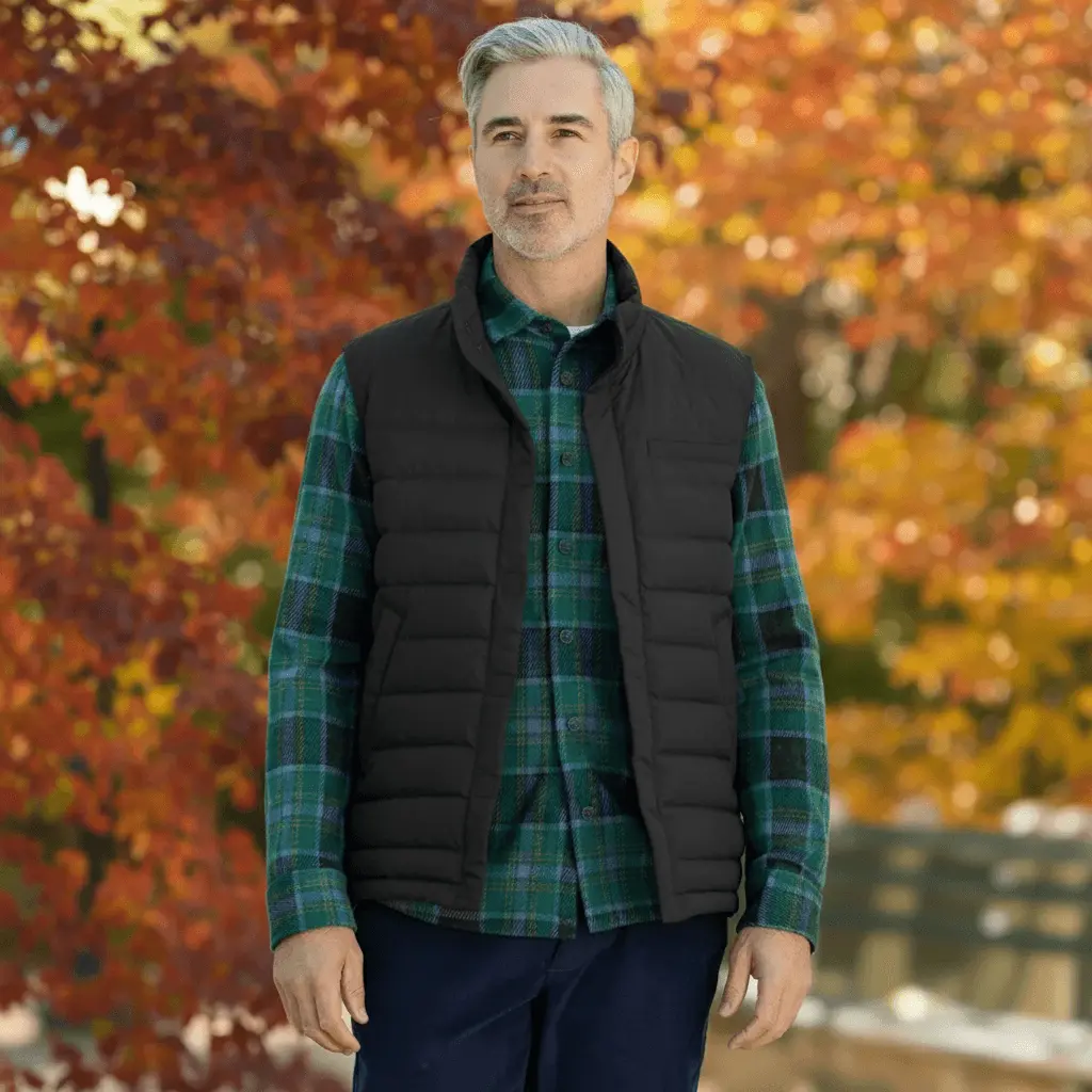 Weatherproof® X MagnaReady® Puffer Magnetic Front Black Vest