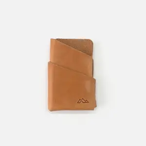 Slim Leather Wrap Wallet for Men — Minimalist Front Pocket Full Grain Card Holder, Handmade USA | The Washburn by Range Leather