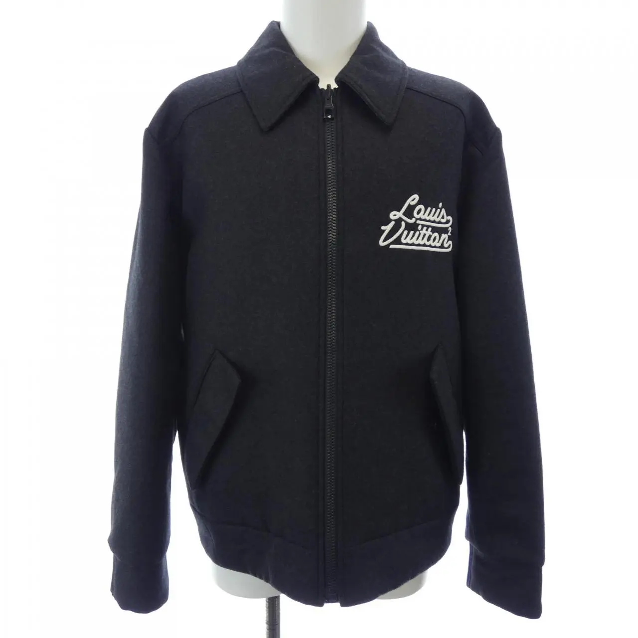 Pre-owned Louis Vuitton Polyester Small Leather Goods NIGO Reversible Padded Jacket