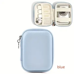 Stain-resistant EVA hard-shell storage case, sturdy and durable travel electronic product organizer, non-slip textured surface, suitable for power banks, cameras, chargers, data cables; ideal for digital travelers, Durable Pouch