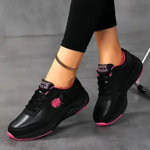 Stylish Road Runner Shoes for Women - Ultra-Lightweight Microfiber Upper, Breathable Fabric Inner & Insole, Shock-Absorbing EVA Sole for All-Season Stability, Cushioned Support, and Solid Color Design for Confident Strides