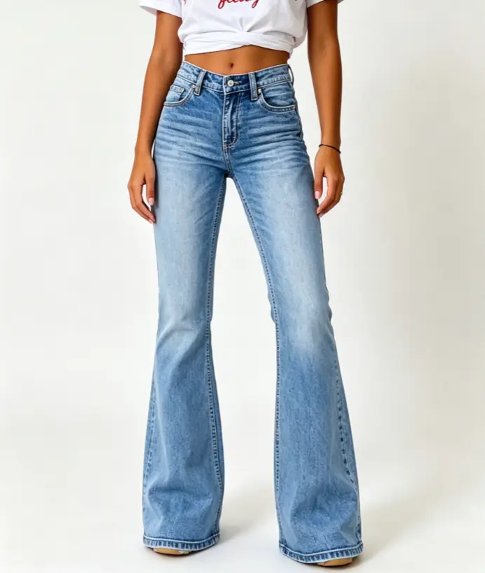 Women's Mid-Rise Stretchy Bootcut Jeans, Casual Fashion Cowgirl Western Outfit for 2026 Women's Mid-Rise Stretchy Bootcut Jeans, Casual Fashion Cowgirl Western Outfit for 2026