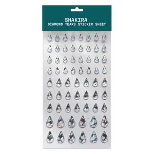 Diamond Teardrop Stickers