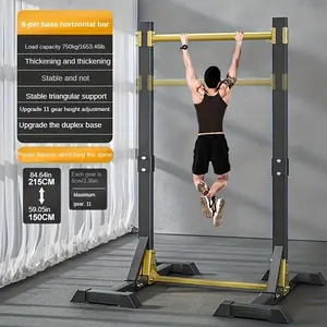 11-Level Adjustable Pull Up Bar Stand for Home Gym – 400LBS Capacity, with Push Board & Multi-Grip Chin-Up Bar, Indoor Strength Training Equipment