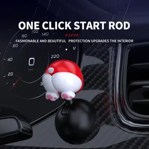 Durable ABS Material Easy One Click Start Button for Car Engine - Interior Accessories