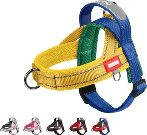 No Pull Dog Harness for Medium Sized Dogs, Reflective Trim Escape Proof Quick Release Stop Pulling Padded Lightweight Nylon Dog with Handle for Walking Training,Small Large Size quick-release buckle leash cat accessory tiktok shop doggear durable puppy