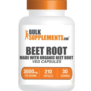 BulkSupplements - Beet Root Capsules - Energy Boost - Immune - 210 Capsules - 3500mg per Serving