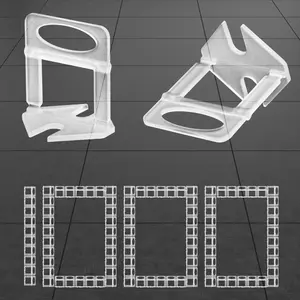 Tile Leveling System Clips 1/8", 1000pcs Tile Leveler Spacers Clips for DIY & PRO Tile Layers, Easy To Disassemble,Tile Leveling System Tools for Wall/Floor Ceramic Tile and Stone Installation-White