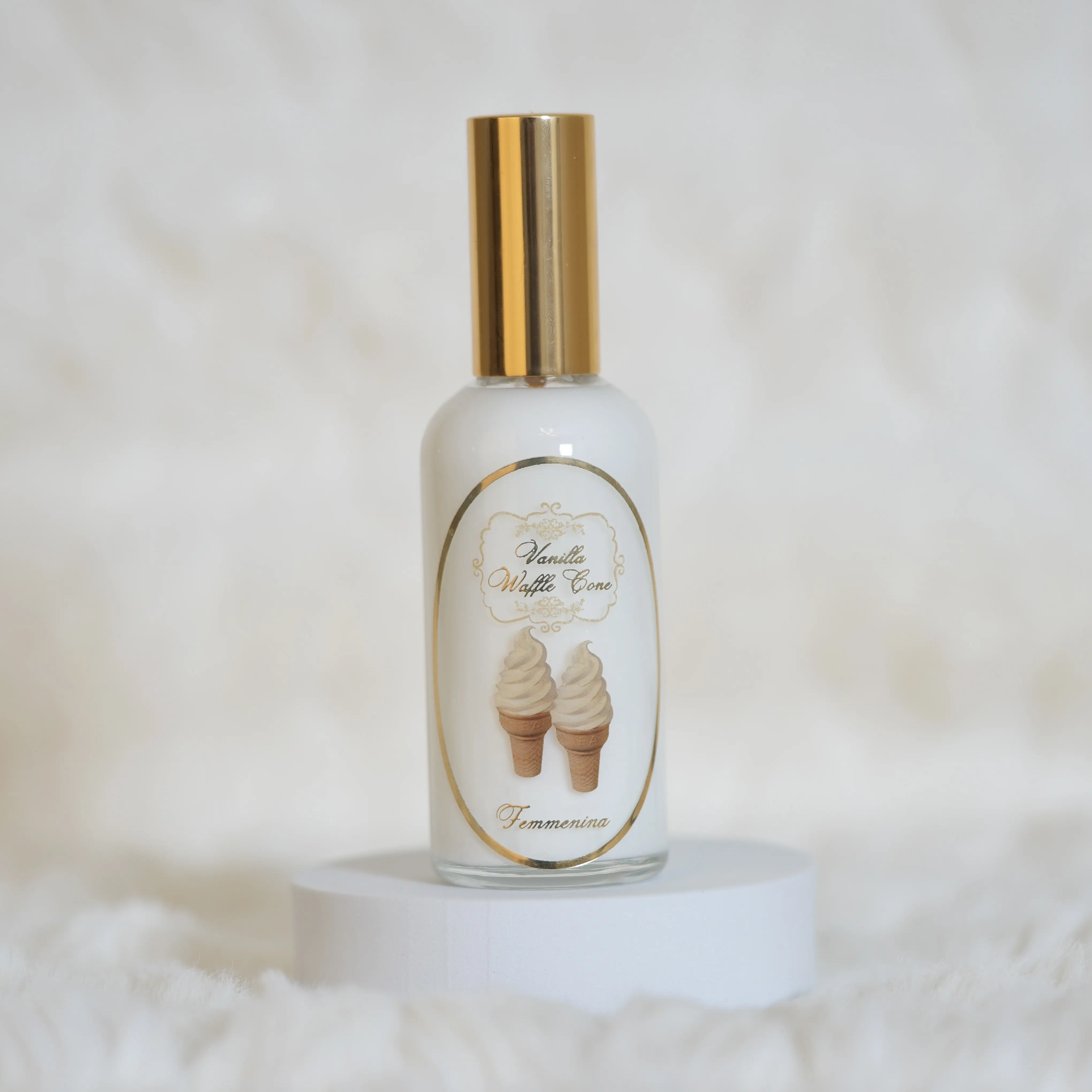 Vanilla Waffle Hair Mist, Concentrated formula, A Delicate Mist of Lasting Elegance for Your Hair, Lightweight Vegan