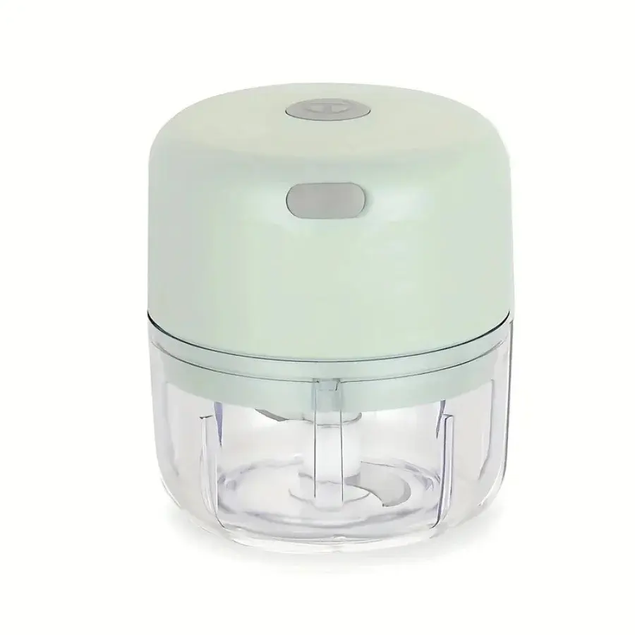Stainless Steel Portable Cordless Palm Size Food Shredder - USB Charging Rechargeable Lithium Battery, 10-Second Prep Fast Chopping, Cute Design Space-Saving Mini Grinder, Food-Safe Kitchen Supply for RV/Dorm Use, Compact