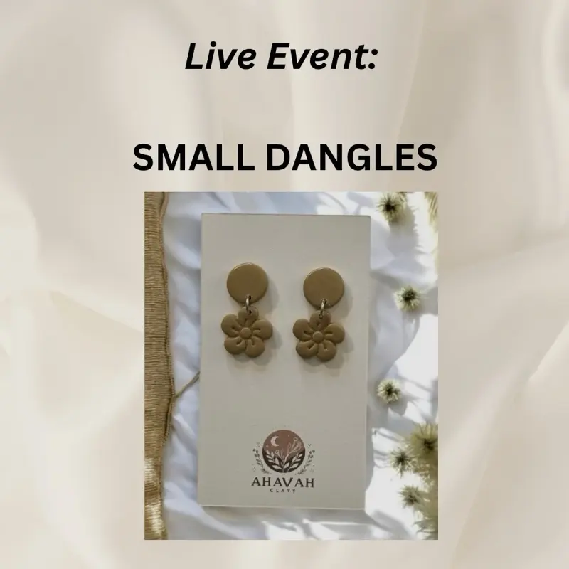 Small  Polymer Clay Dangle Earrings