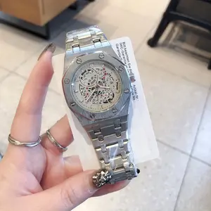 TOP TREND AA Brand Oak-Inspired Watch - Hexagonal Steel Band & Openwork Mechanical Dial - Must-Have for Casual Use, Social Gatherings & Daily Wear - Great for Style Lovers