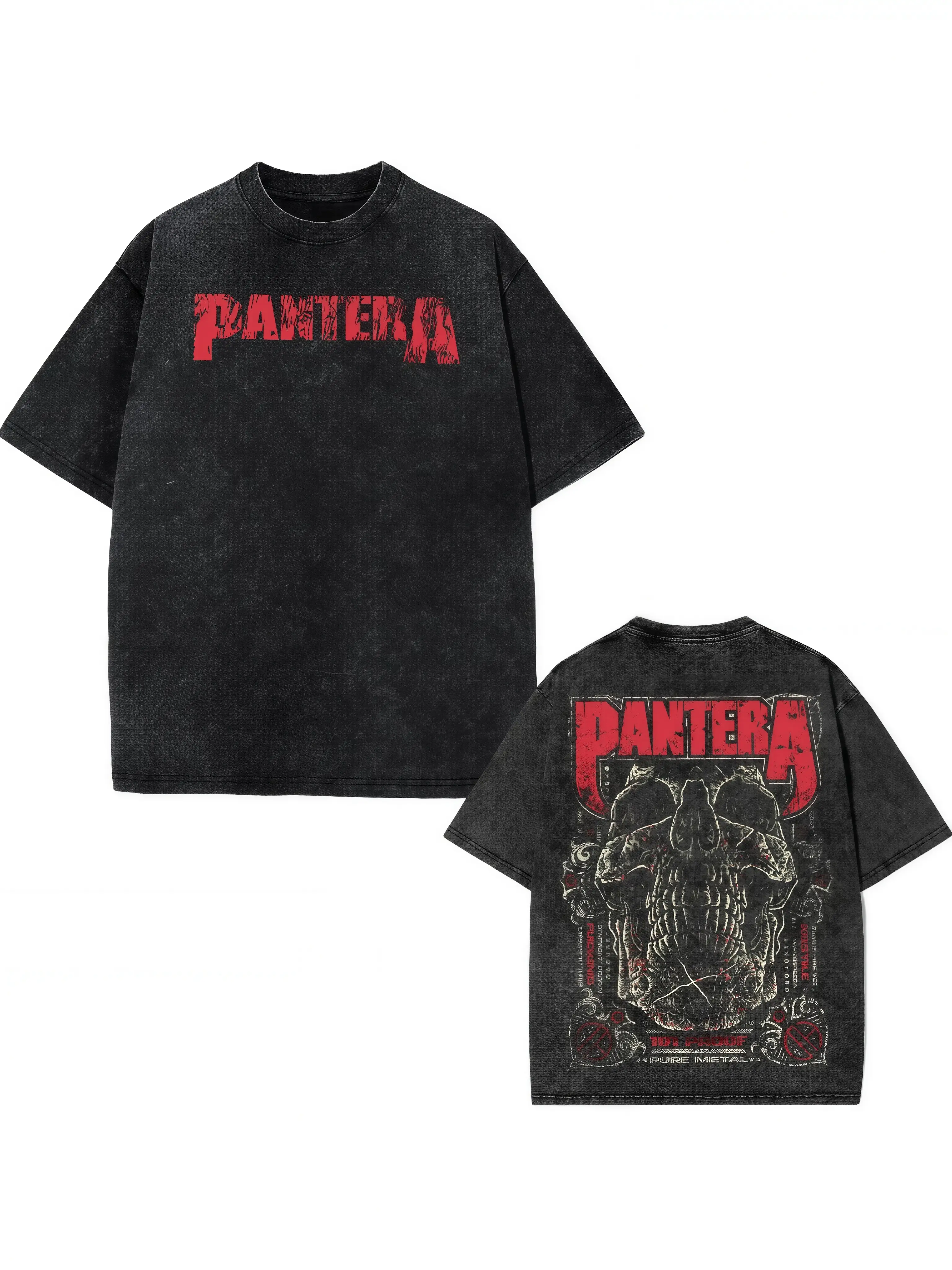 VINTAGE Pantera Shirts Unisex Adult Proof Skull T-Shirt. Music Graphic Tee, Rock Band Shirt, Retro Music Tee, Rock Music Lover Shirt, Vintage Band Shirts Casual Comfort Cotton Fabric Fit Top Tshirt