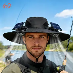 Solar Fan Sunshade Hat for Outdoor Work & Sports, Solar Powered Hat, USB Rechargeable, Lightweight, Sweat-Wicking, Breathable, 4 Styles Available