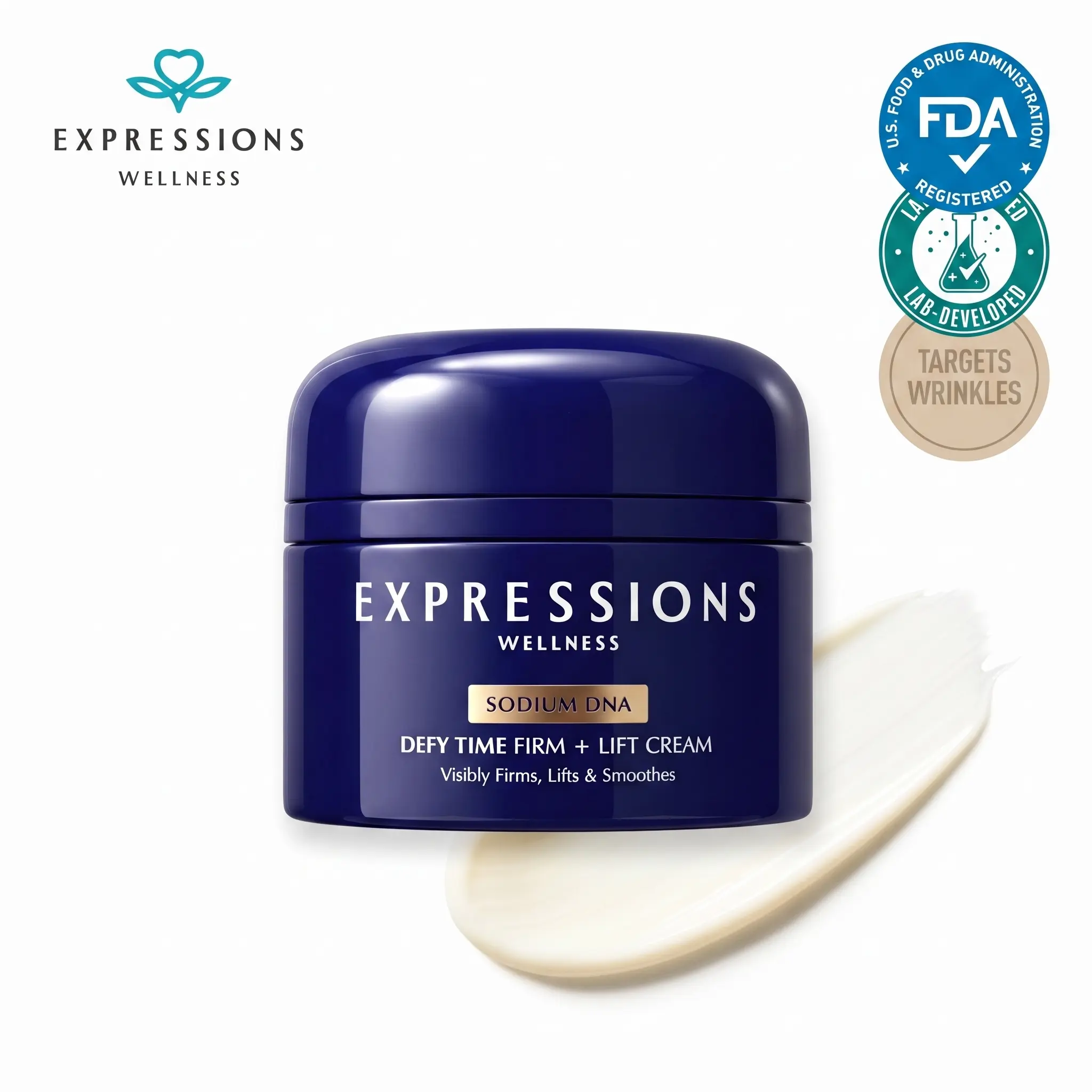 Anti-Aging Peptide Face Cream - Firming & Hydrating Moisturizer with PDRN and Beta-Glucan - Target Fine Lines and Dryness - Daily Barrier Repair Skincare, 1.76 oz / 50g