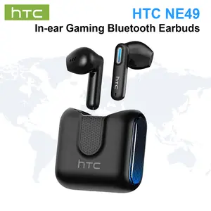 HTC NE49 TWS Earbuds Bluetooth 6.0 Gaming Headphones 35 Hours Long Battery Life HiFi Sound Quality IPX5 Waterproof Suitable for Office, Sports, Study and Audio Calls, Built-in Microphone, TWS Earphones