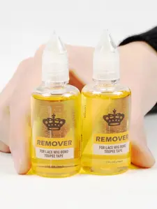 2/4 Pcs Hair Glue Remover Yellow Adhesive Remover For Toupee 30ml Transparent Remover For Lace Wig Tape Remover For Hair Extensions