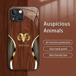 Suitable for [iPhone 14 Plus] New high-end luxury wood grain zodiac mobile phone case New business simple explosion-proof mobile phone case Affordable price Anti-fall and anti-fingerprint 995