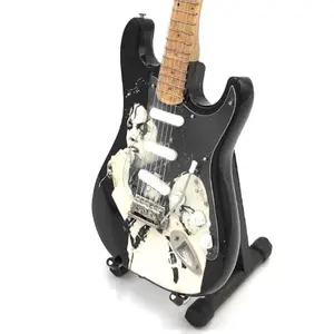 Miniature MICHAEL JACKSON Guitar with Free Display Stand Collectible GIFT