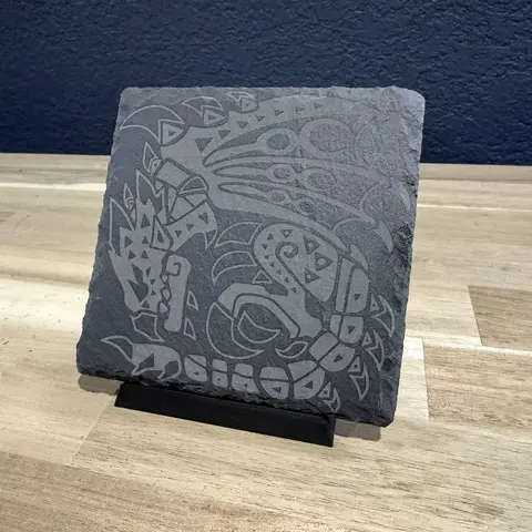 Monster Hunter Slate Coaster, 20+ Monsters Available, Drinkware Coasters