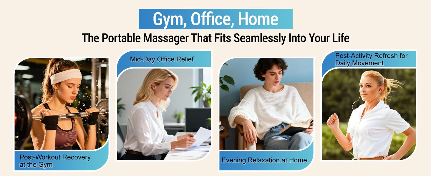 Bluefair 20-Head Percussion Massage Gun with 30 Levels & 9 Modes Deep Tissue Percussion Massager for Back Shoulders – Portable Massager with Red Light Therapy Adjustable Daily Use Quiet twenty-Head Model Gift, Fitness Recovery, Home Gym & Office Use