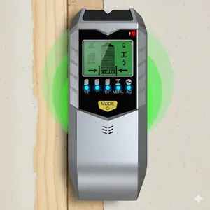Professional Multi-Function Metal Detector: Wall Scanner, Pipe Locator, Wire Tracer with Real-Time Digital Display. Depth Sensor for DIY Home Renovation, Construction Safety & Building Inspection. Portable High-Precision Structural Detection Tool.